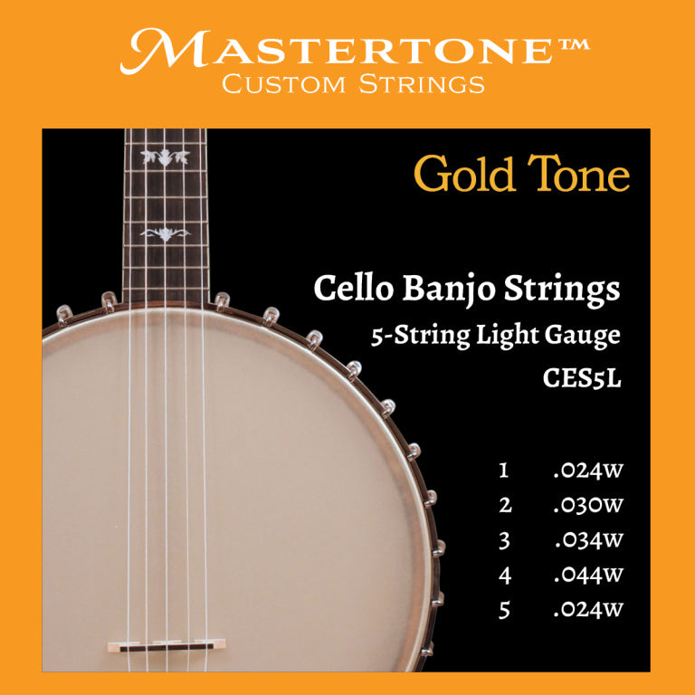 Gold Tone Banjo Cello 5 String Light Gauge