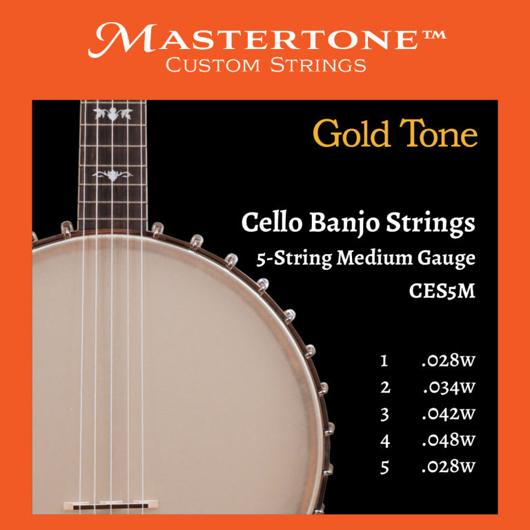 Gold Tone Banjo Cello 5 String Medium Gauge