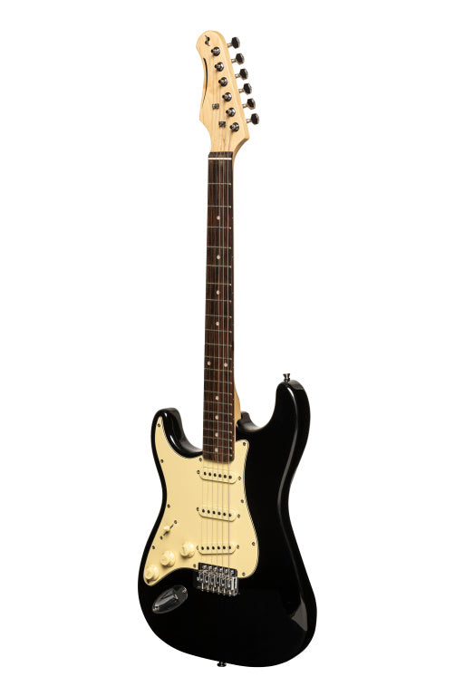 Stagg Standard Serie-S 30 Electric Guitar Black Lefthand
