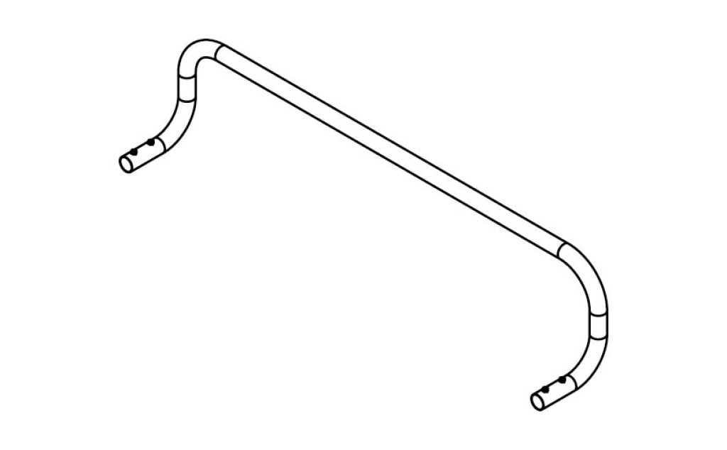 Stagg 3 Display Tubes 120cm-Silver