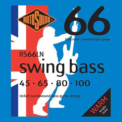 RS66LN Rotosound Swing Bass 66 string set electric bass nickel wound 45-100