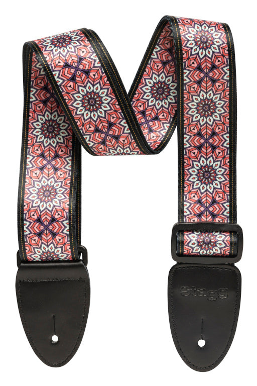 Stagg Terylene Strap Mandala Pink