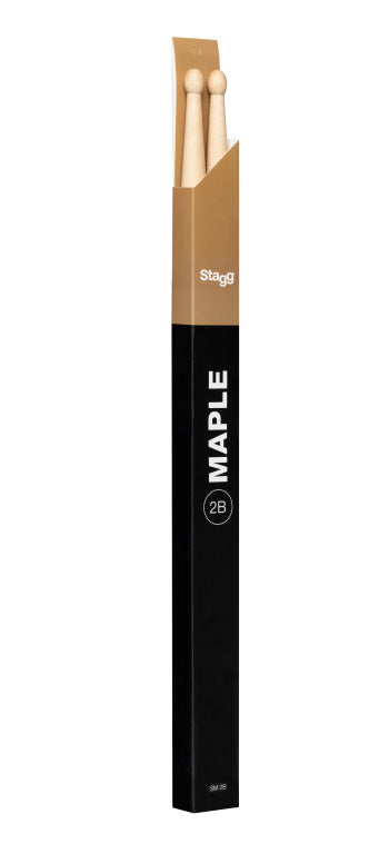 Stagg 1 Pair Maple Sticks-Wood Tip/2B