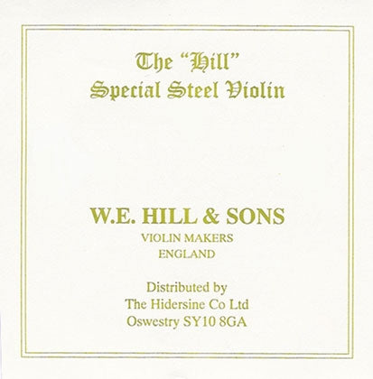 W. E. Hill Violin String E. Loop End. Strong