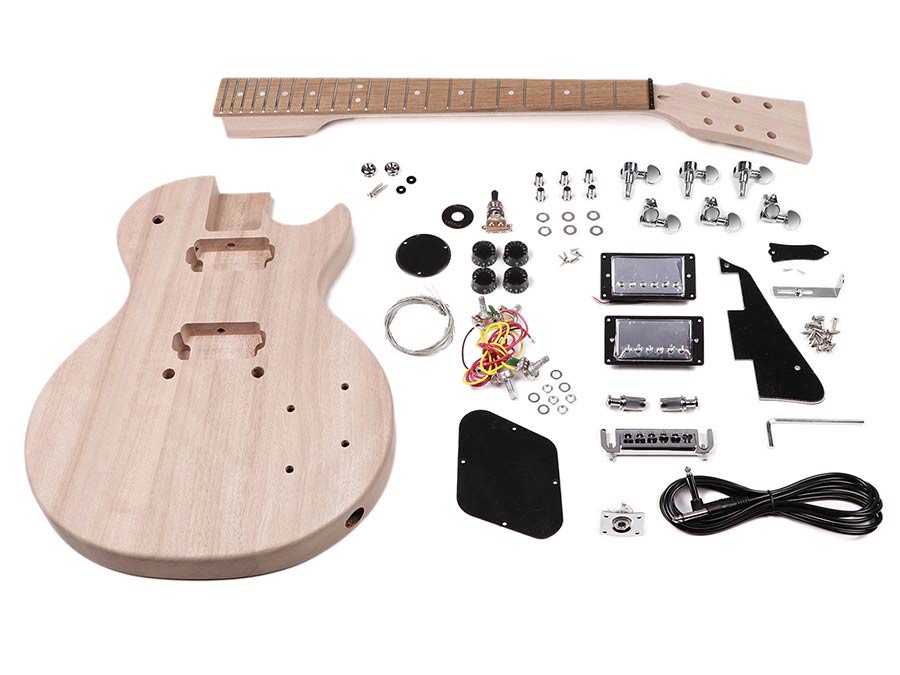 Les Paul style mahogany set neck DIY guitar build kit