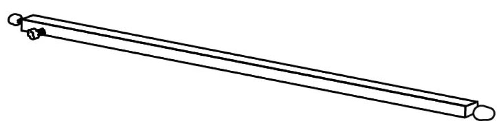 Stagg Extendable Display Rail 120cm-Silver