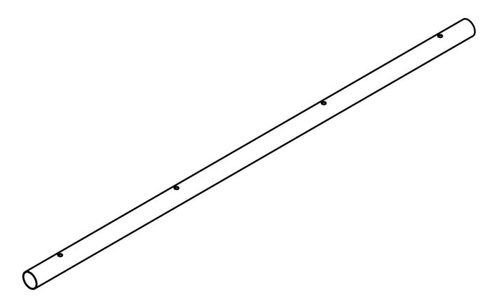 Stagg Spot Holder Tube With Screws-Silver
