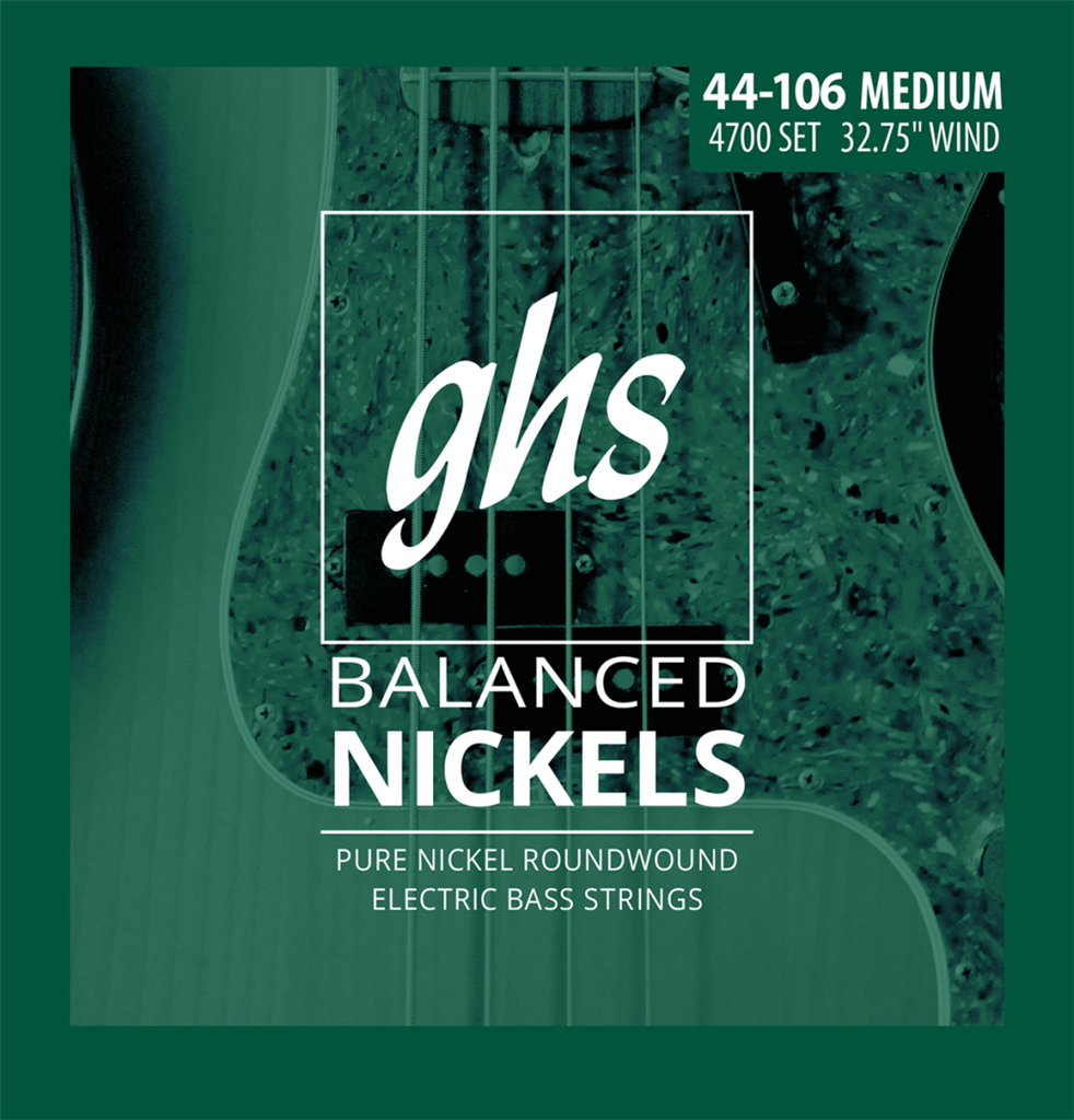 Ghs Short Scale Balanced Nickel Medium 44-106