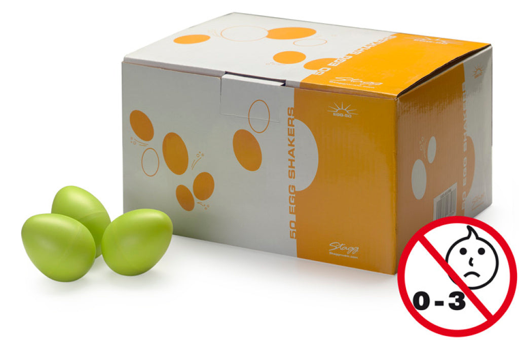 Stagg 50 Pieces Egg Shaker,Green,Mat