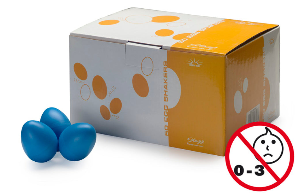 Stagg 50 Pieces Egg Shaker,Blue,Mat