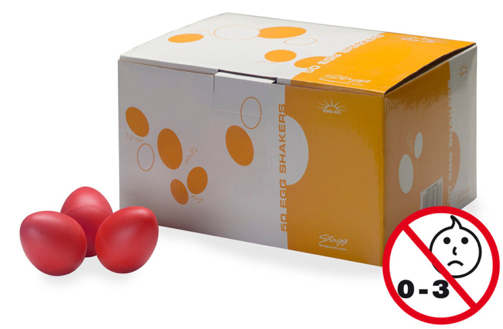 Stagg 50 Pieces Egg Shaker,Red,Mat