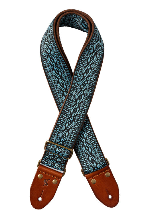 Stagg Woven Nylon Strap Diamond Blue