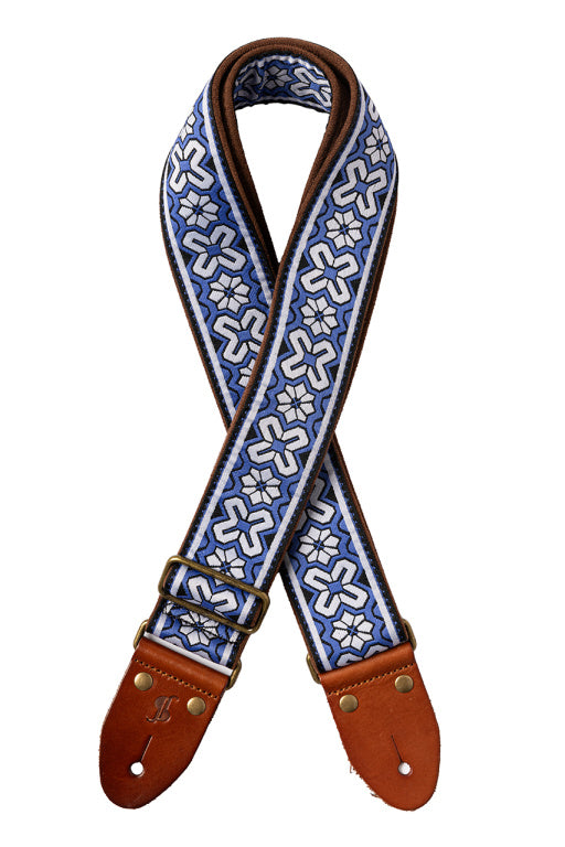 Stagg Woven Nylon Tiare Strap Blue