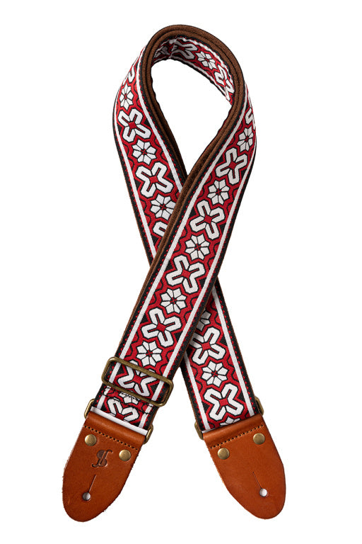 Stagg Woven Nylon Tiare Strap Red