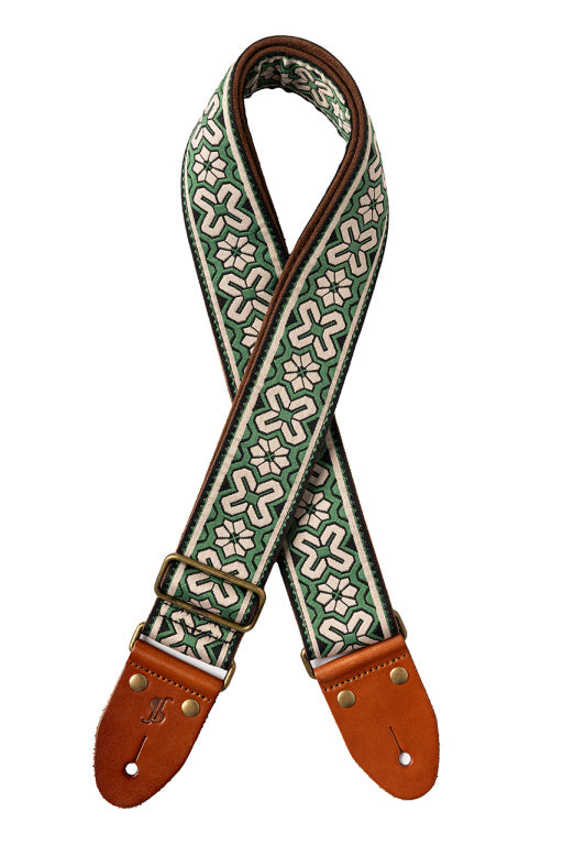 Stagg Woven Nylon Tiare Strap Green