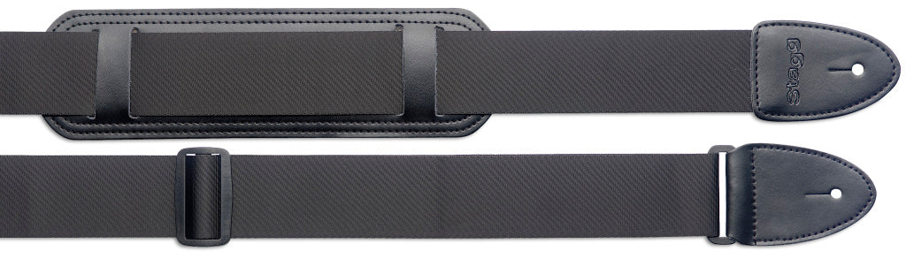Stagg Nylon Guitar Strap+Shoulder Pad/Black