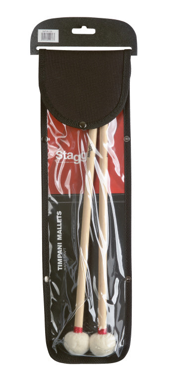 Stagg 1 Pair Maple Timpani Mallet Dia35
