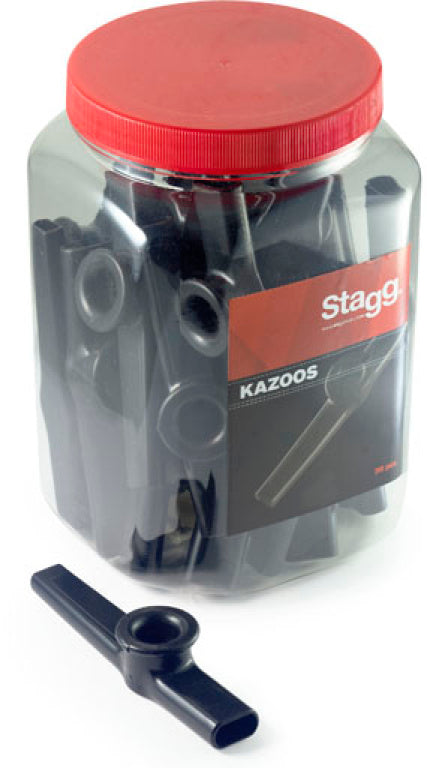 Stagg Plastic Kazoo 30 Pieces/Box Black