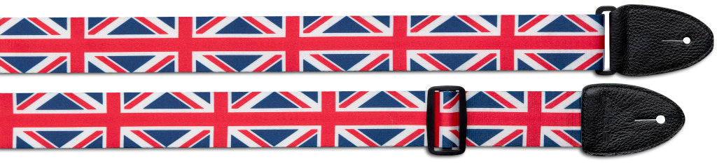 Stagg Terylene Guitar Strap/Uk Flag