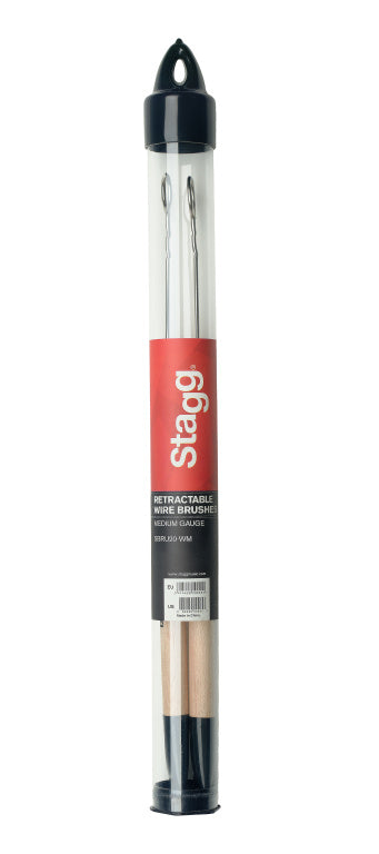Stagg Telescopic Brushes-Wooden Handle