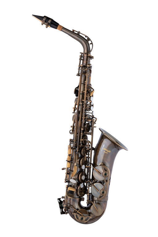 Stagg Eb Alto Sax,High F# Vintage Look
