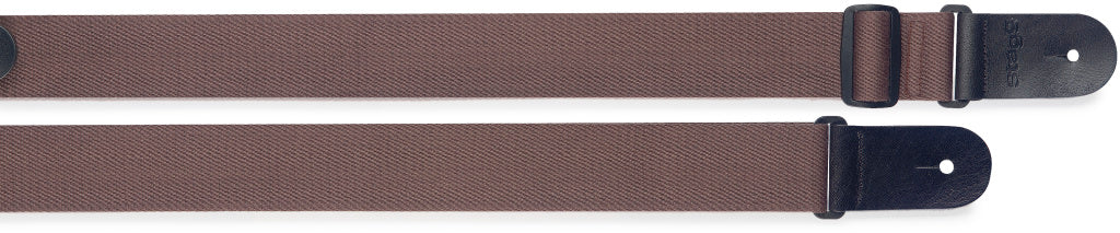 Stagg Woven Cotton Guitar Strap-Brown