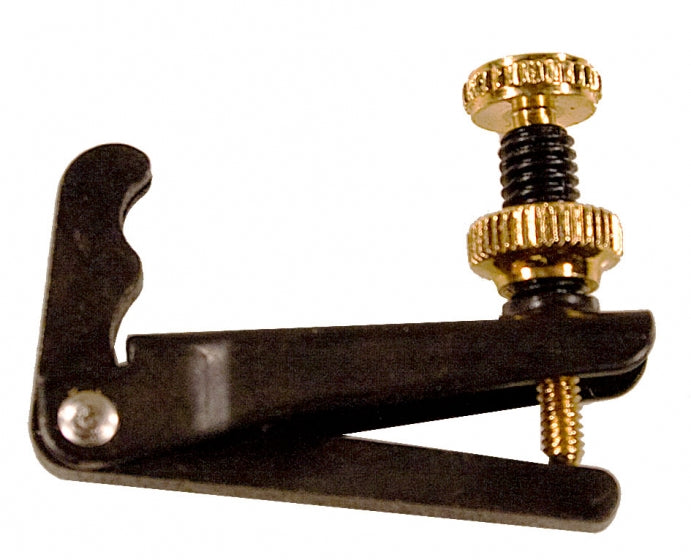 Wittner Violin String Adjuster. Black With Gold Screws