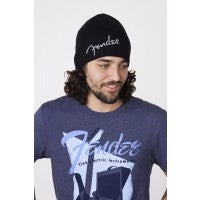 Load image into Gallery viewer, Fender Logo Beanie Hat, Black - One Size

