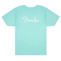 Load image into Gallery viewer, Fender Spaghetti Logo T-Shirt, Daphne Blue - S
