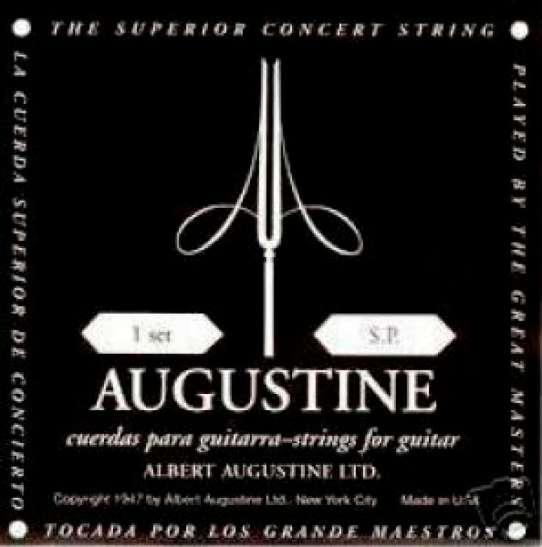 Augustine Regals BlackClassic Guitar Set