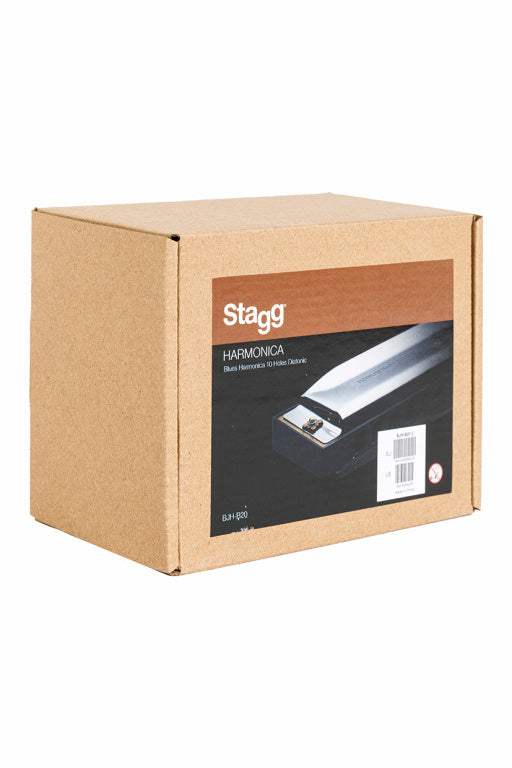 Stagg Blues Harmonica 10 Compartment, 20 Tones,