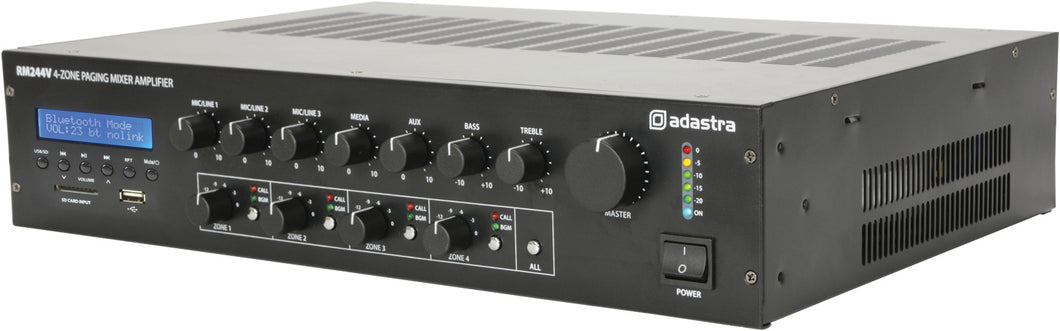 Adastra RM244V Mixer-amp with 4-zone paging
