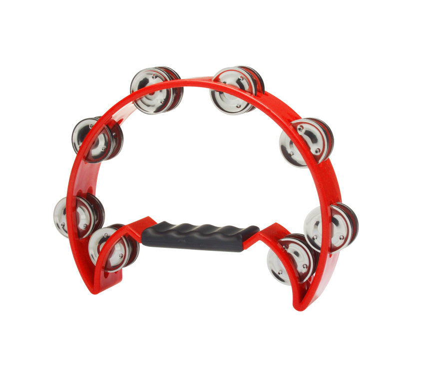 Stagg Cutaway Tambourine 16 Jingles Red