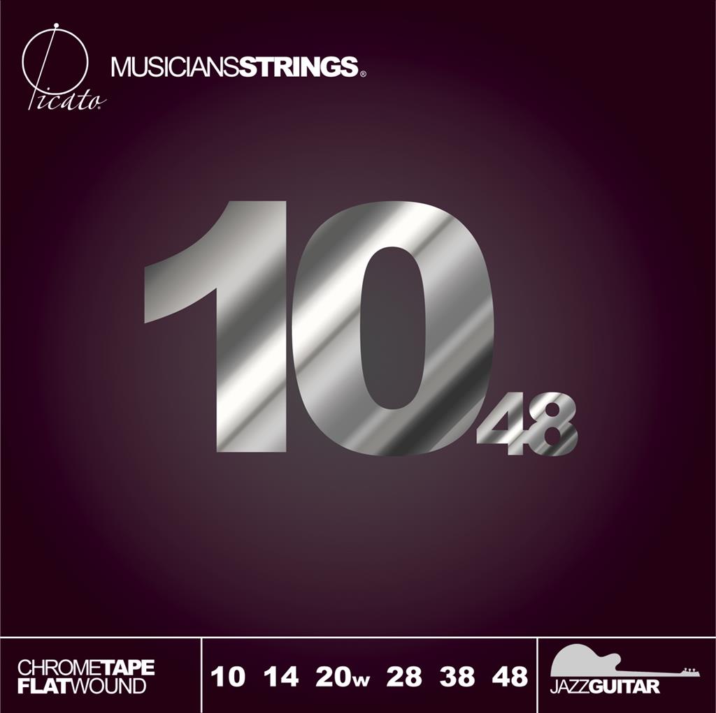 Picato Chrome Tape Flatwound 10-48 Set