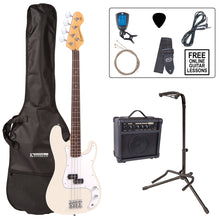 Load image into Gallery viewer, Encore E4 Bass Guitar Pack ~ Vintage White
