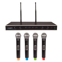 Load image into Gallery viewer, KAM Quartet ECO Wireless Microphone System ~ 4 Mics / Receiver
