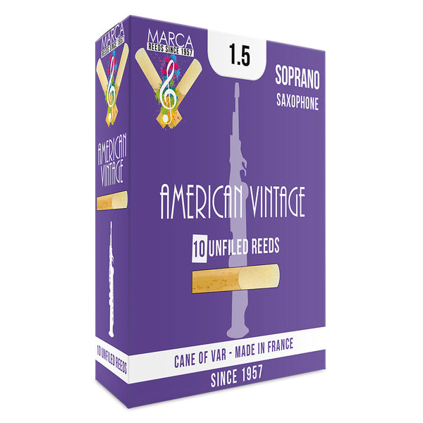 Marca American Vintage Reeds ~ 10 pack ~ Soprano Sax ~ 1.5