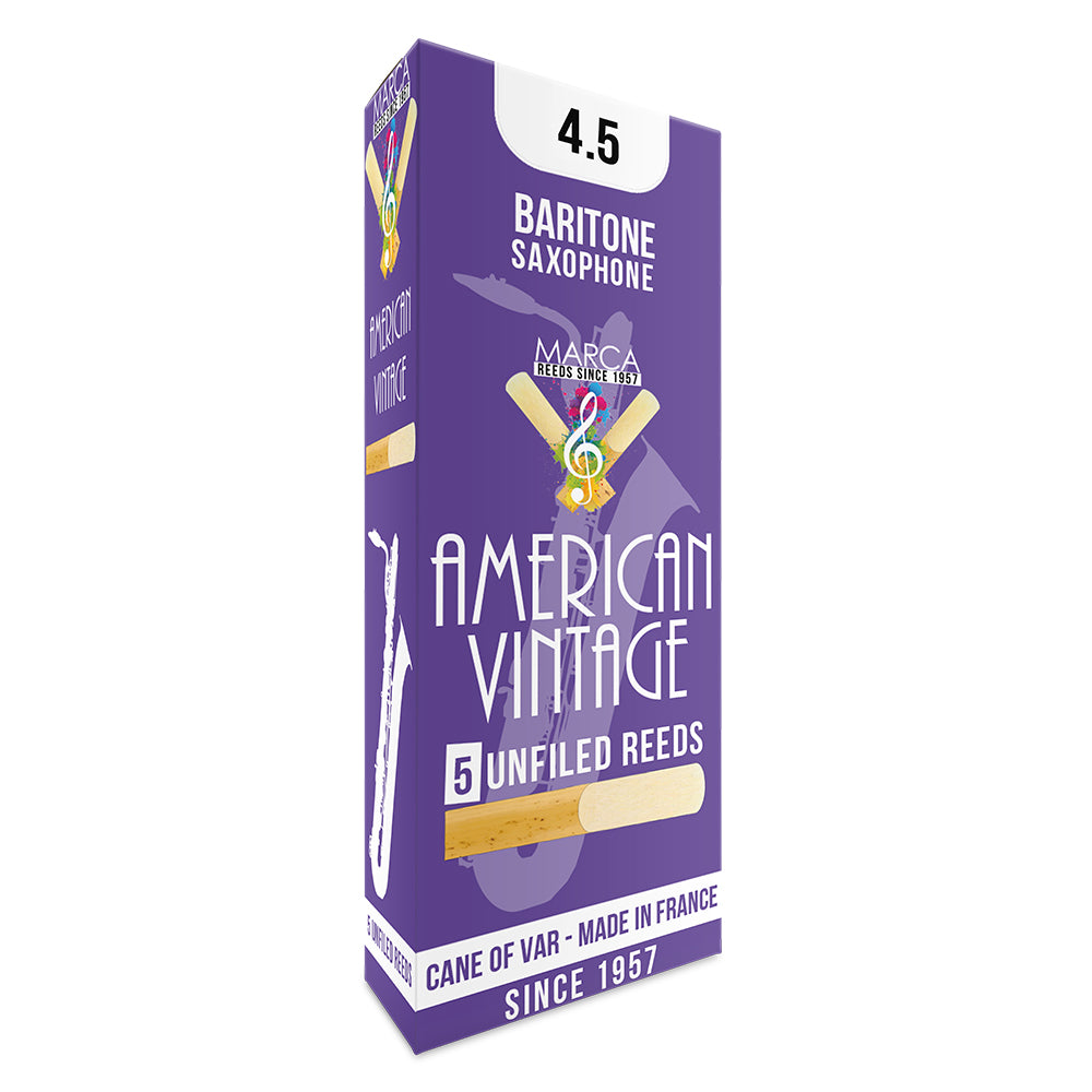 Marca American Vintage Reeds ~ 5 pack ~ Baritone Sax ~ 4.5