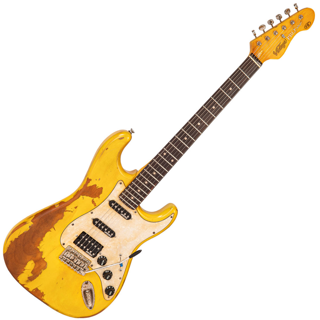 SOLD Vintage V6 ProShop Unique ~ Yellow Heavy Distressed