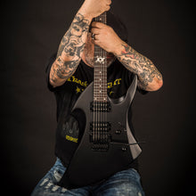 Load image into Gallery viewer, Vintage VMX Series WARP Electric Guitar ~ Satin Black
