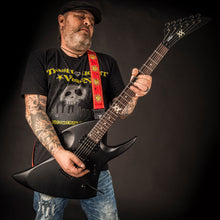 Load image into Gallery viewer, Vintage VMX Series WARP Electric Guitar ~ Satin Black
