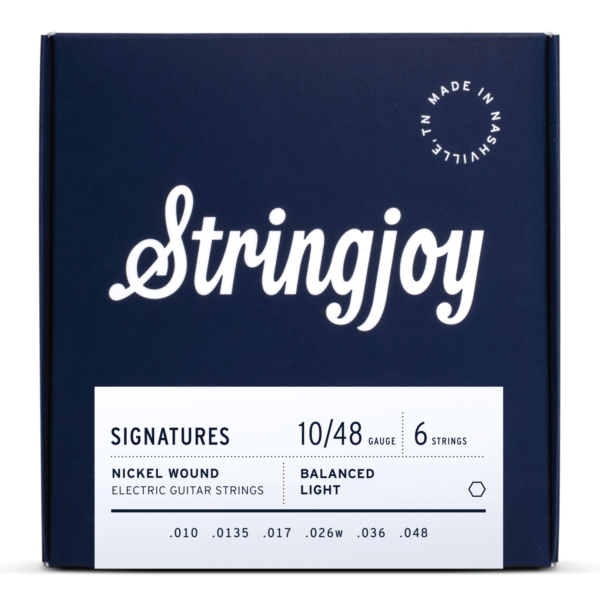 Stringjoy Signatures | Balanced Light Gauge (10-48) Nickel Wound Electric Guitar Strings