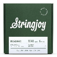 Stringjoy Broadways | Classic Medium Gauge (11-48) Pure Nickel Electric Guitar Strings