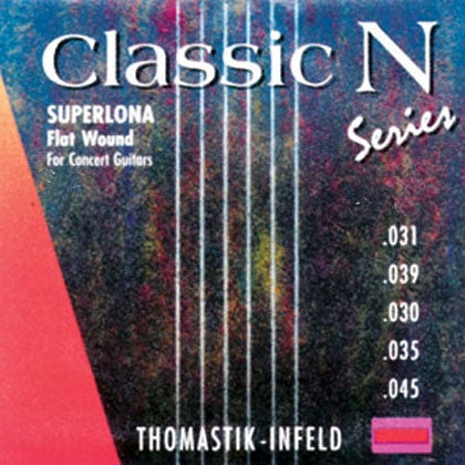 Thomastik Classical Guitar Strings - Classic N Set. Flatwound. High Tension.