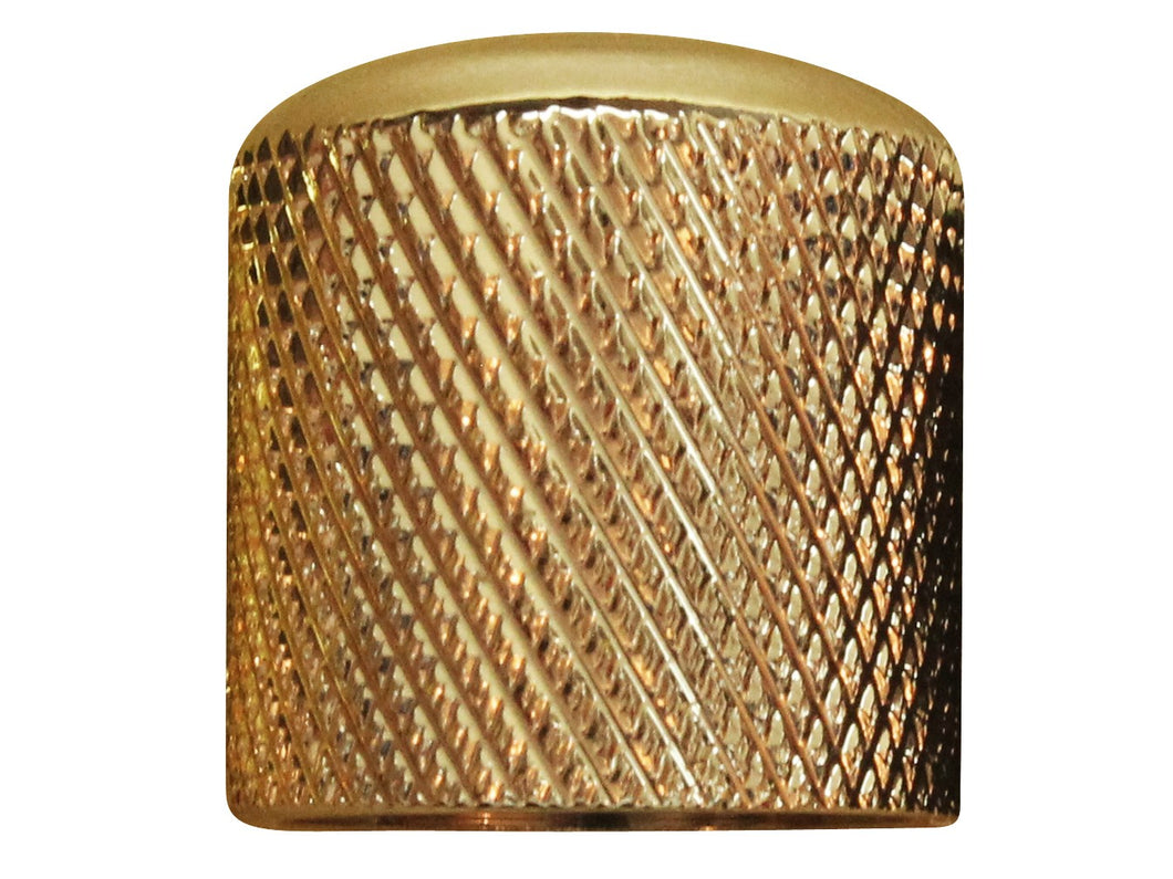 Dome knobs for knurled shafts (metric size)