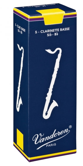 Vandoren Bass Clarinet Reeds 2.5 Traditional (5 Box)