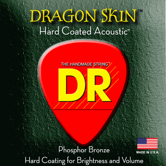 Dr Strings Dragon Skin Acoustic Medium-Heavy 2 Pk