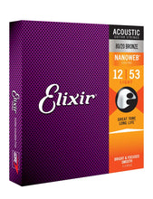 Load image into Gallery viewer, Elixir E11052 Nano 80/20 Acoustic Light 12-53 Set

