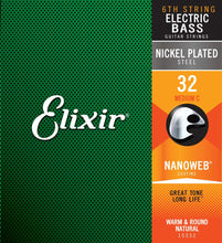 Load image into Gallery viewer, Elixir E15332 .032" Nano Bass Single String
