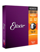 Load image into Gallery viewer, Elixir E16027 Nano Pb Acoustic 011-052 C/Light Set
